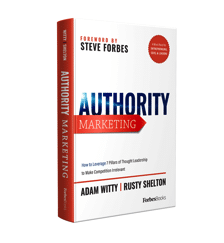 3d book cover of authority marketing